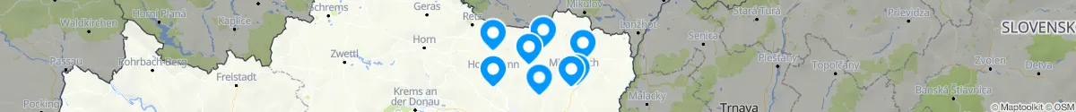 Map view for Pharmacies emergency services nearby Laa an der Thaya (Mistelbach, Niederösterreich)
